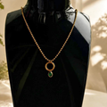 Emerald Teardrop Pendant Necklace
