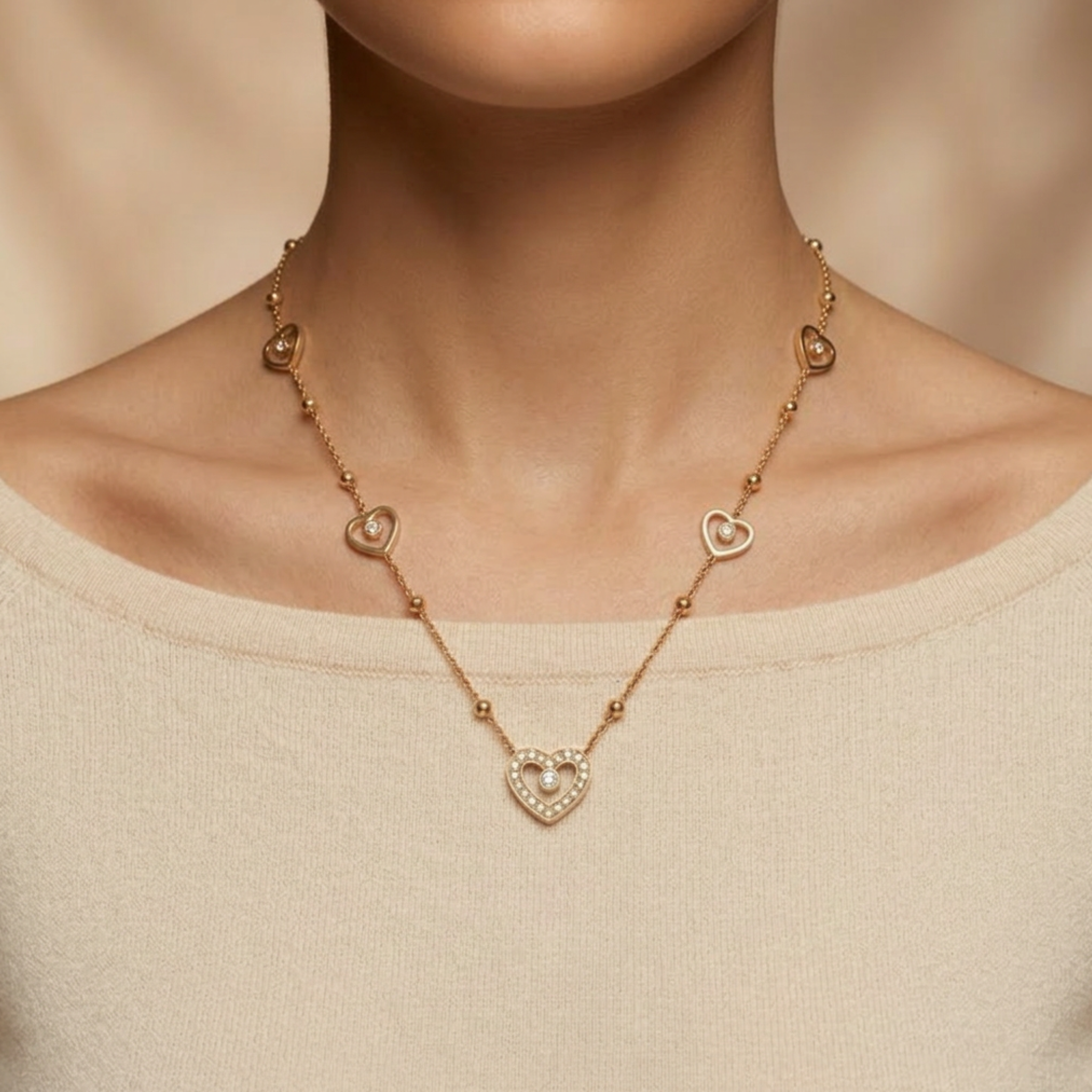 Heart Charm Neckpiece