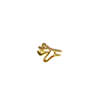 Abstract Wavy Crystal Ring