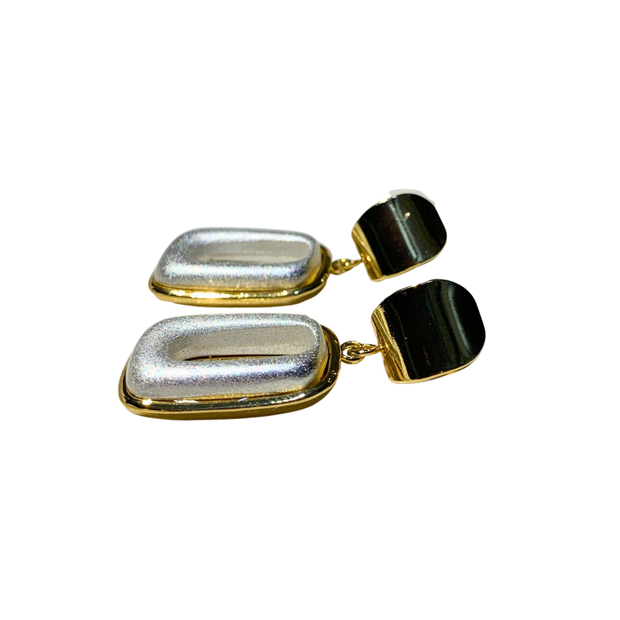 Modern Rectangular Drop Earrings