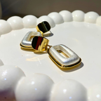 Modern Rectangular Drop Earrings