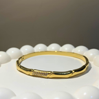 Bamboo Crystal Accent Bracelet