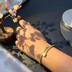 Heart & Crystal Dual Band Bracelet