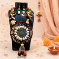 Colourful Beaded Shell Necklace Set