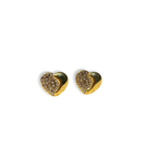 Sparkling Heart Studs