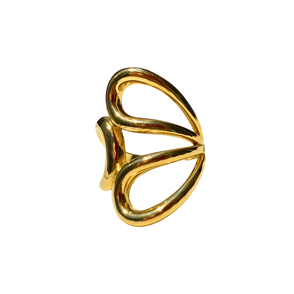 Abstract Butterfly Loop Ring