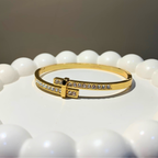 Nail Clasp Crystal Bracelet
