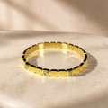 Rectangular Link Gem Bracelet