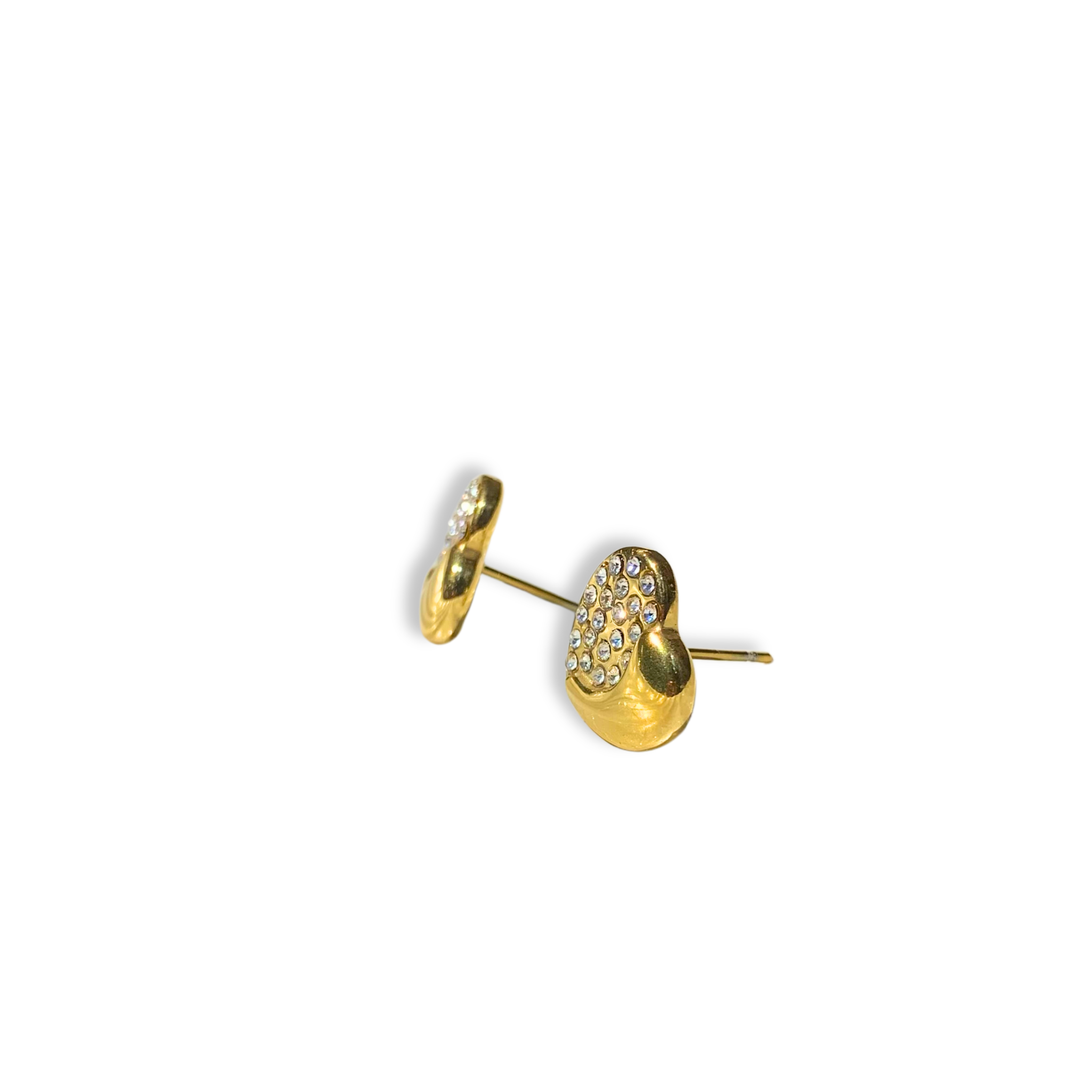 Sparkling Heart Studs