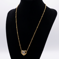 Crystal Heart Pendant Neckpiece