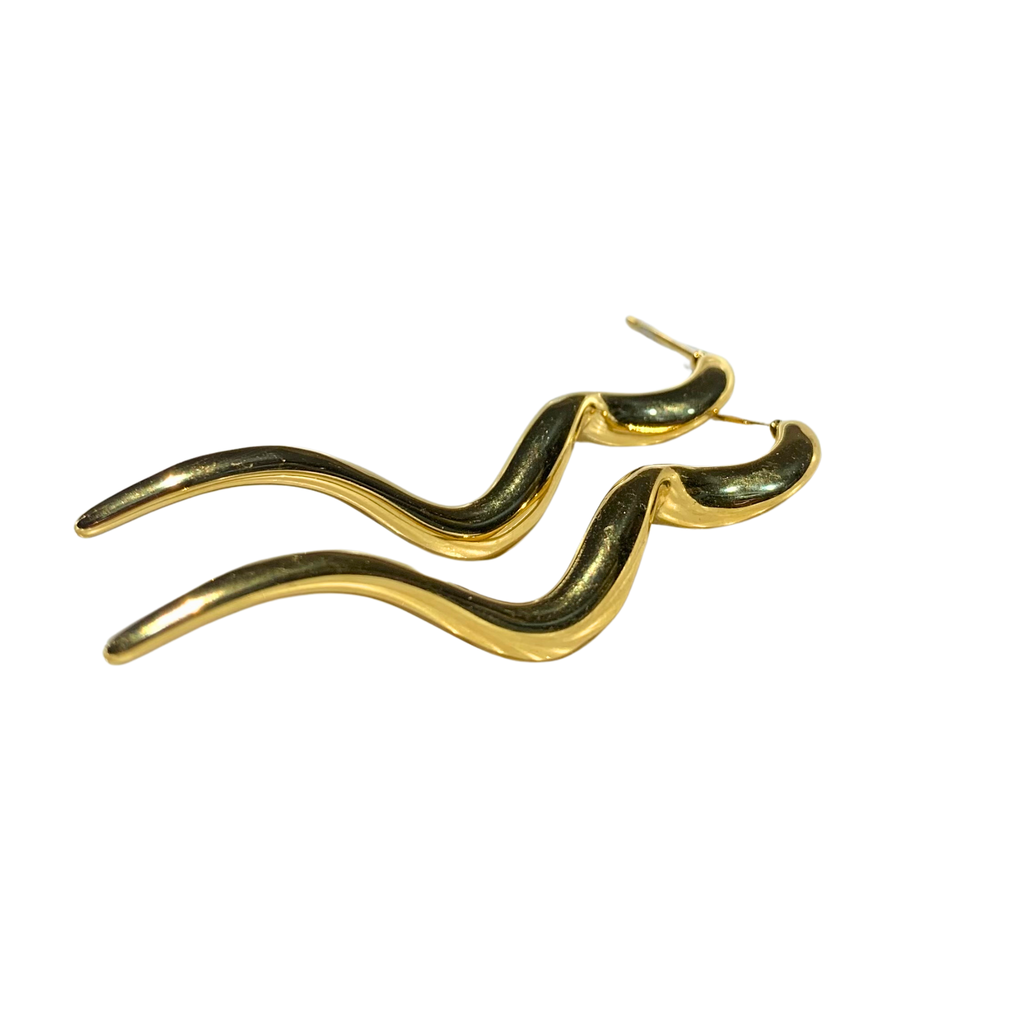 Serpent Curve Earrings