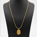 Floral Oval Pendant Neckpiece