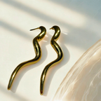 Serpent Curve Earrings