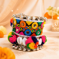 Embroidered Mirror Work Hand Cuff