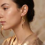Serpent Curve Earrings
